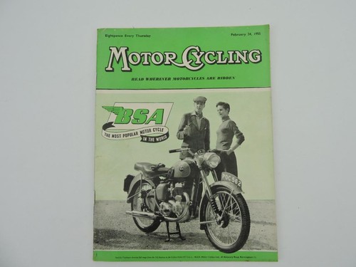 Vintage feb 1955 motorcycling - feb,