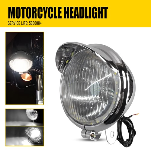 Round led chrome bullet - round,