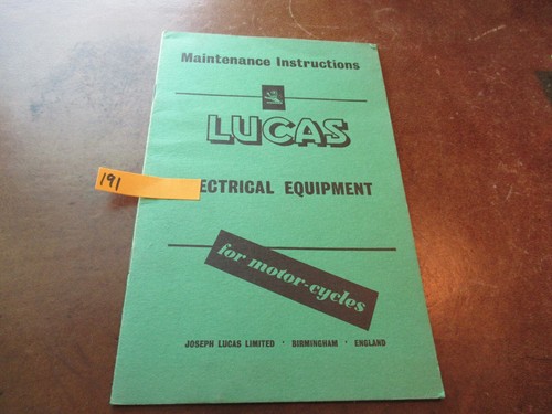 Lucas owners manual - lucas,