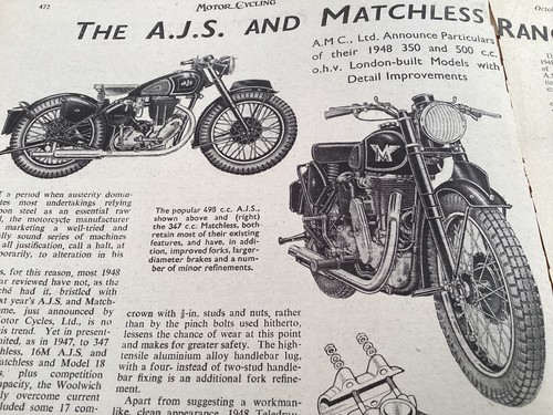 Ajs matchless for - matchless, 1948