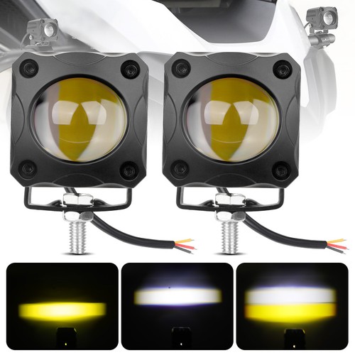 Pair white yellow - white, motorcycle
